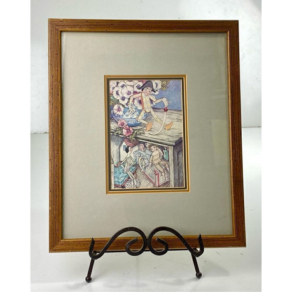 Arthur Rackham Poor Cecco Book Illustration In The Toy Cupboard Framed Print